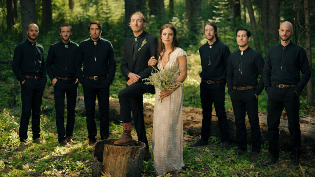 A wedding party near Bend, Oregon