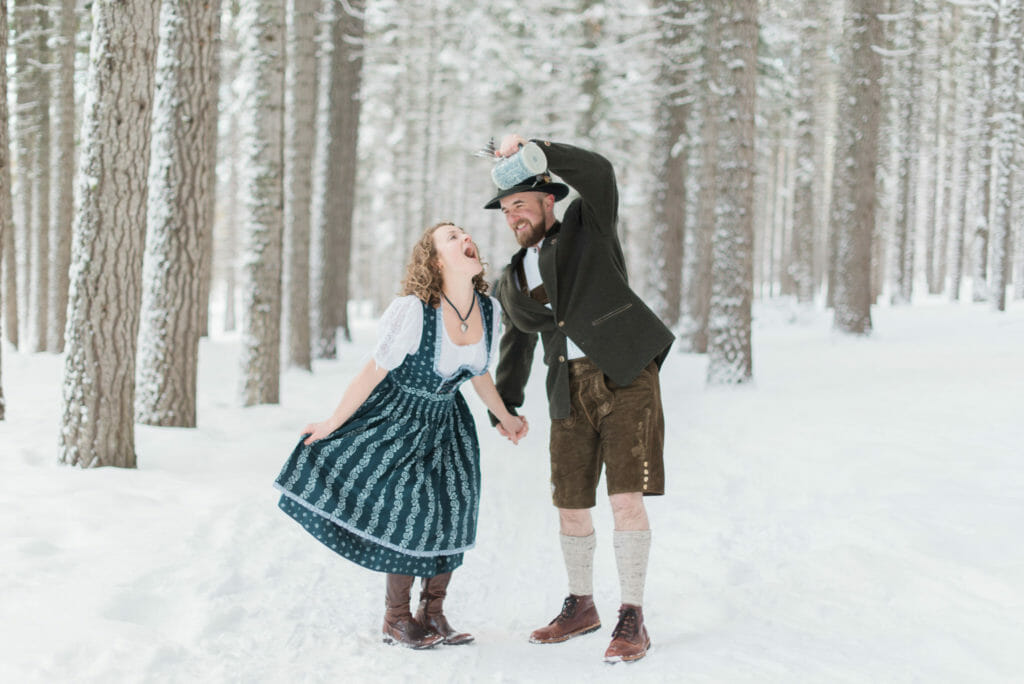 Winter Engagement Session in Oregon