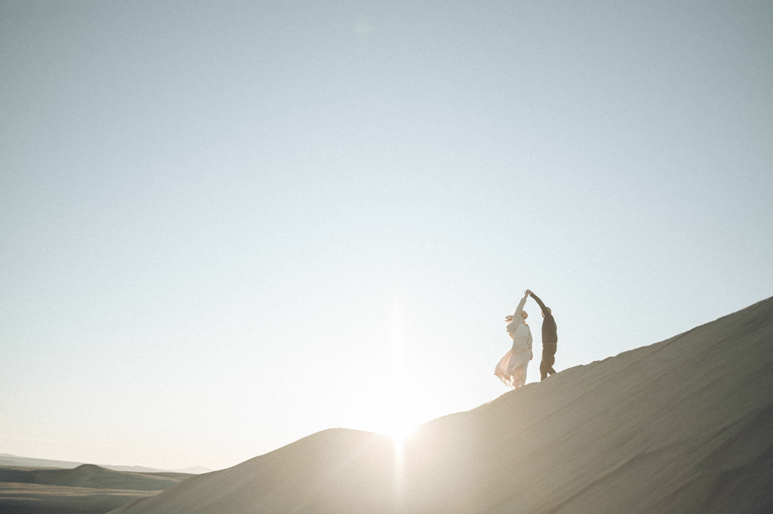 dancing on a sand dune