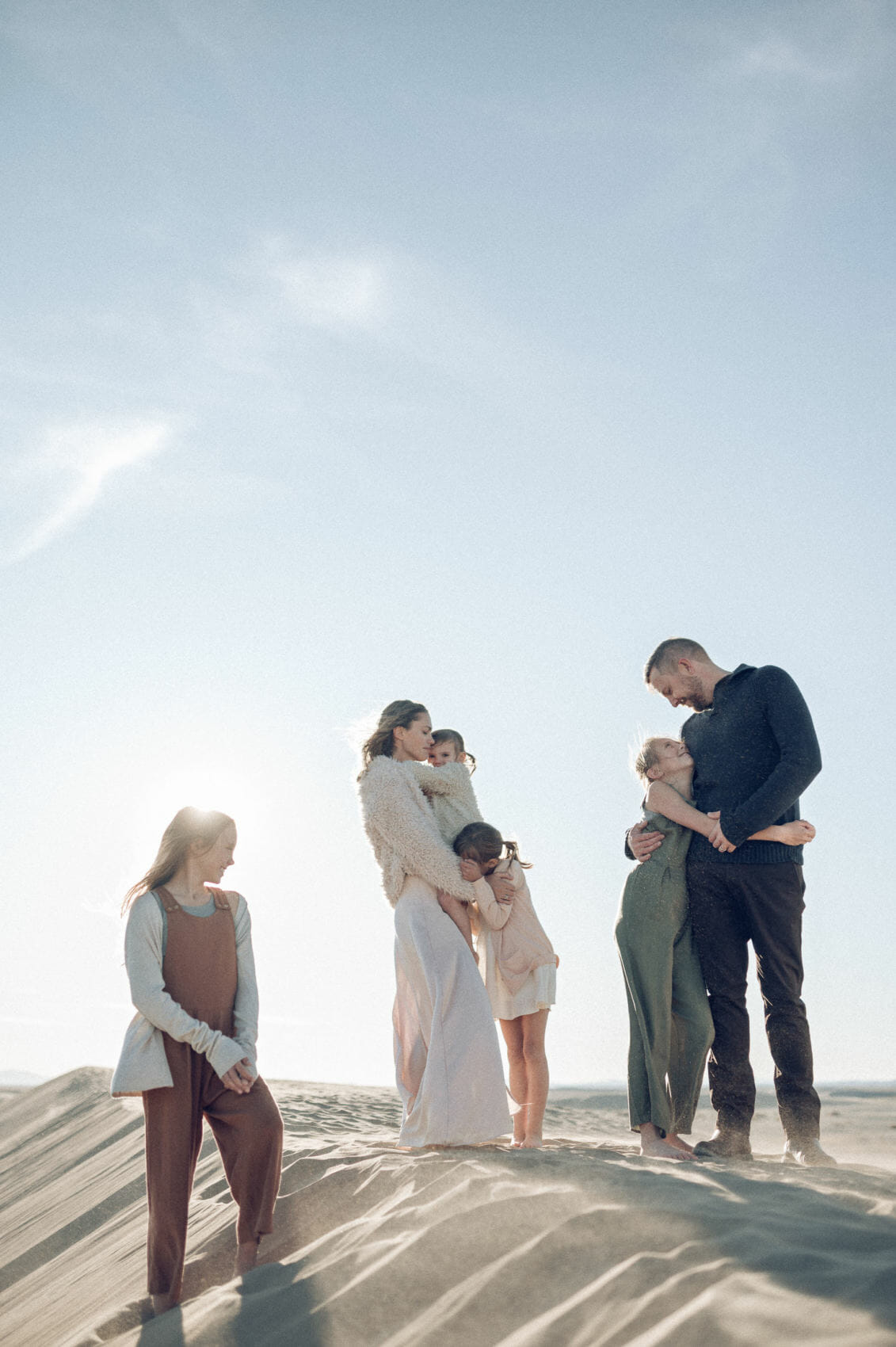 Family photoson sand dunes