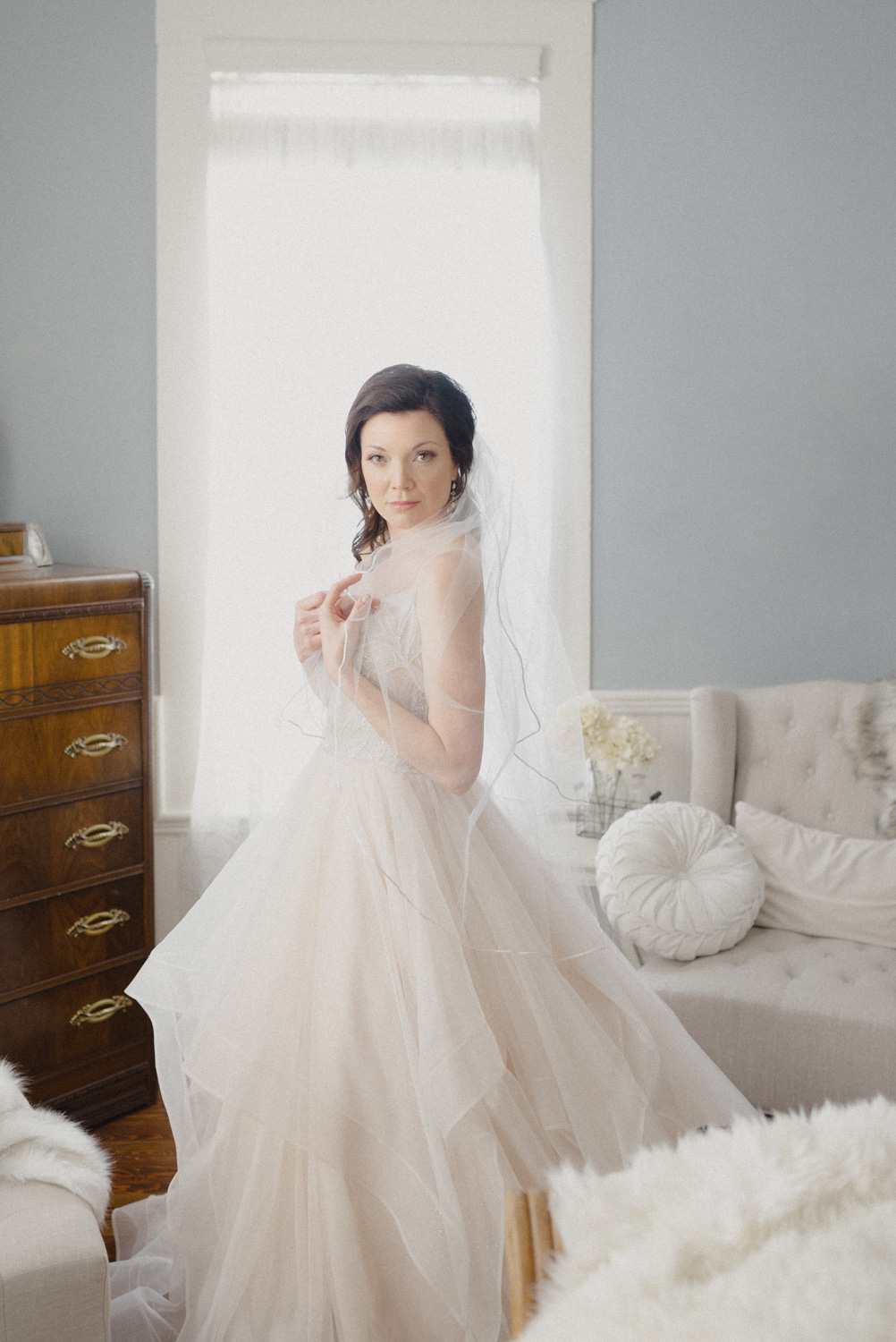 bride in white dress