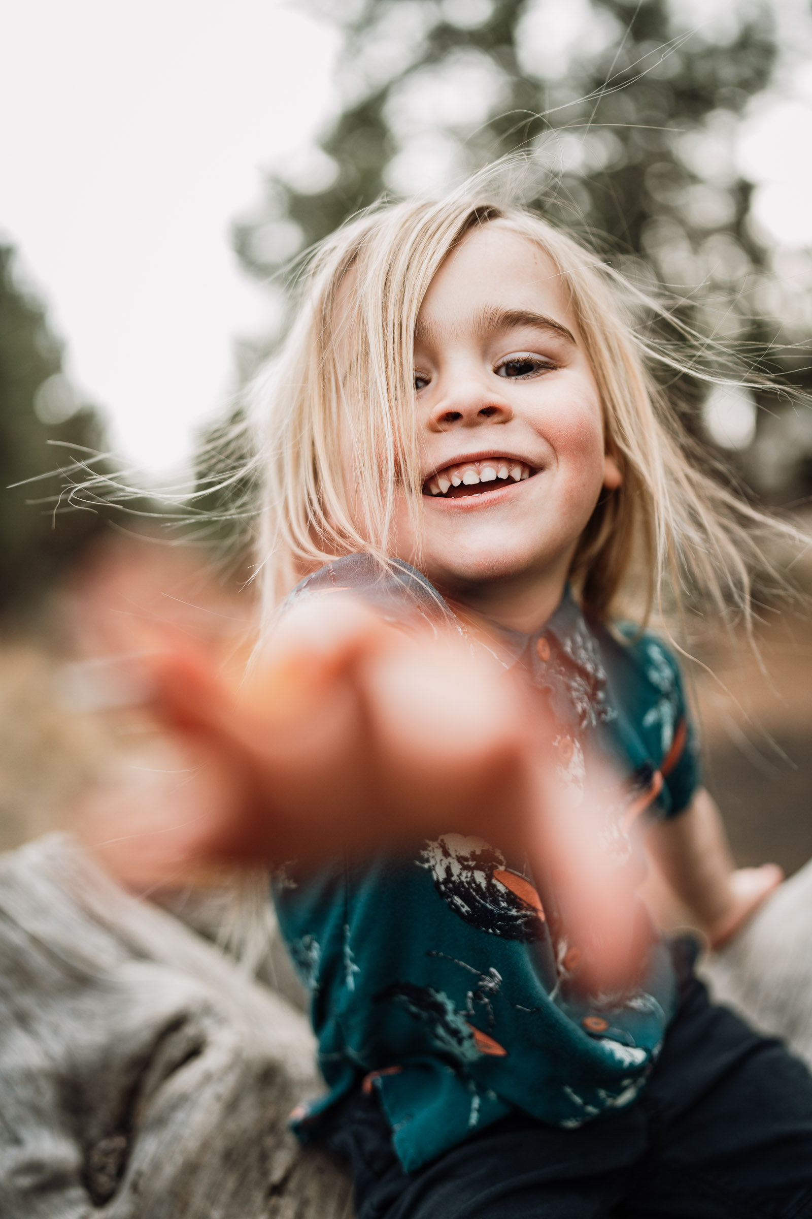 fun family photo session in bend oregon