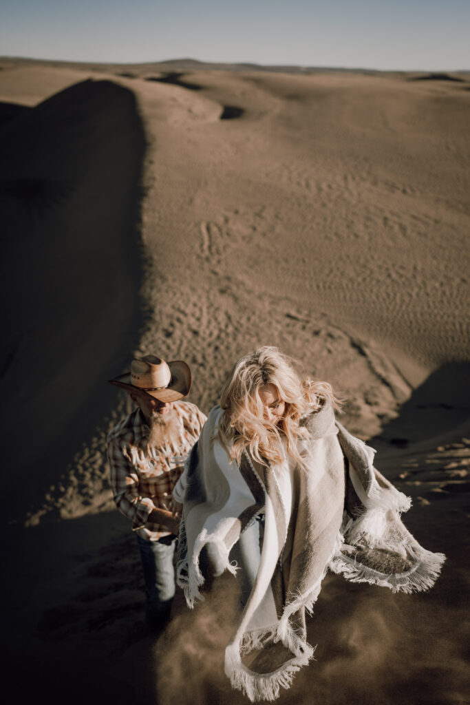 a couple hikes a sand dune near bend oregon