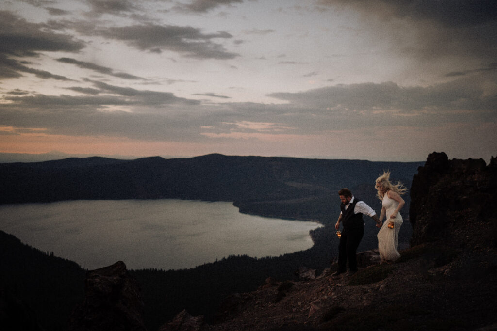 dark and moody wedding photography in oregon 