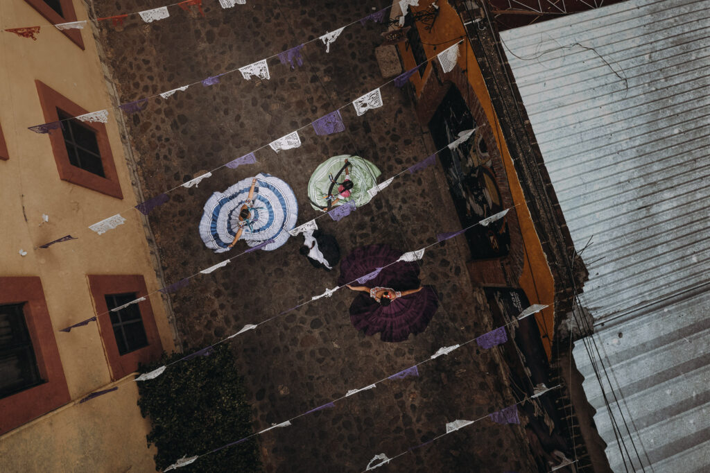 a drone captures an NFT photo in Mexico